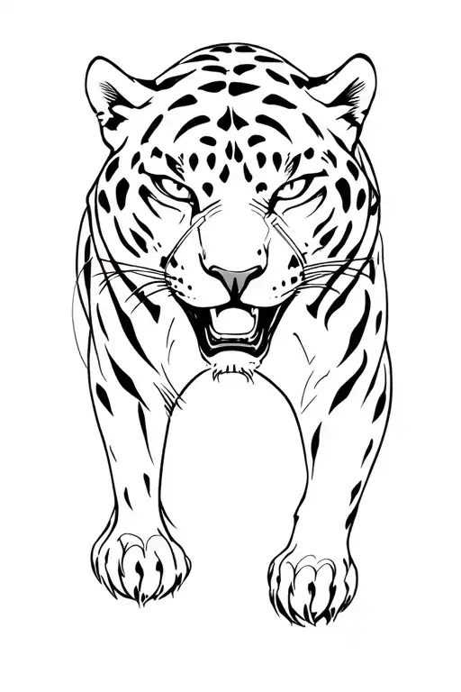 Aggressive Panther