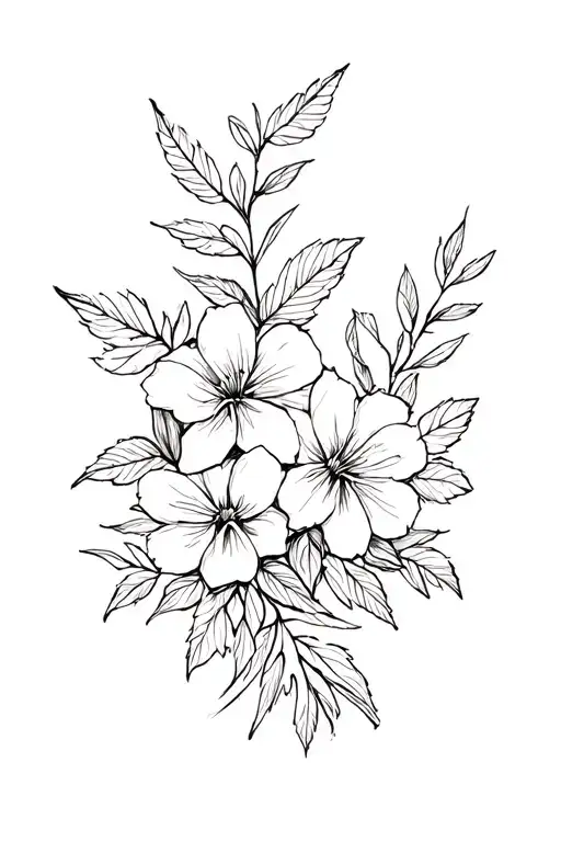 Flowers And Leaves