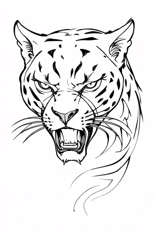 Aggressive Black Panther