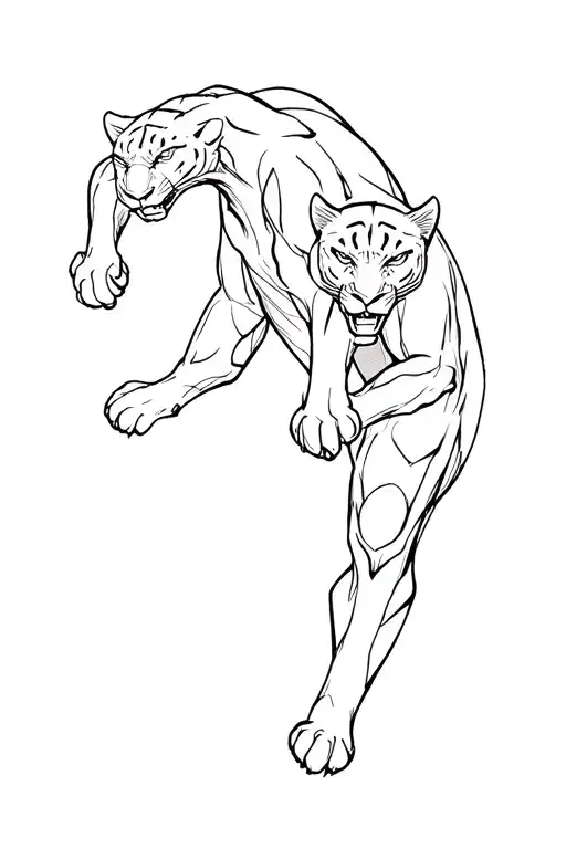 Black Panther Jumping