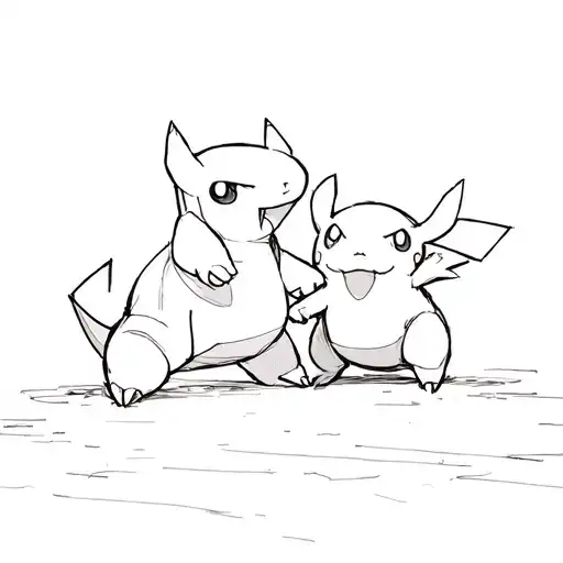 Rondoudou Pokemon Battle Scene