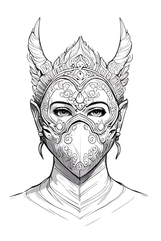 Er Mask With Kathana