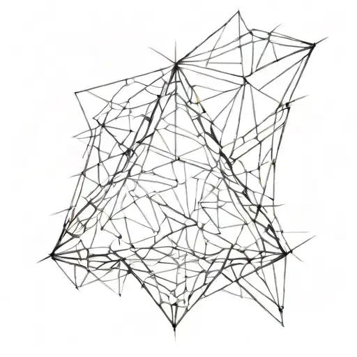 Shattered Diamond Shaped Line