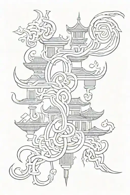 Lebanese & Chinese Symbols Representing