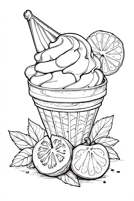 Fruit Ice Cream Sunday