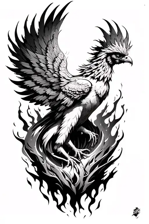 Phoenix Rising From Ashes