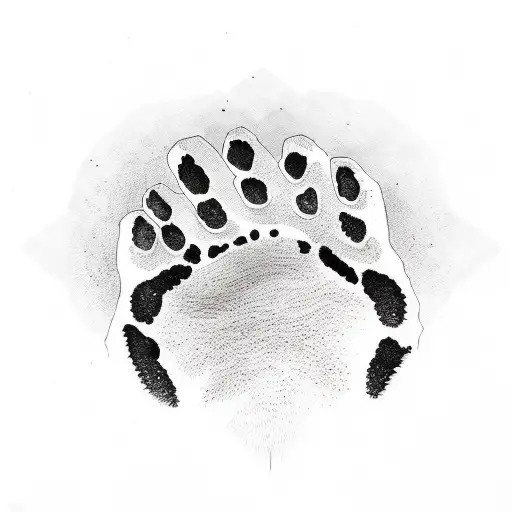Bear Paw Print