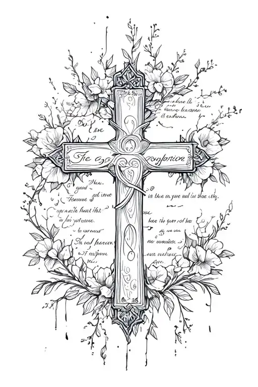 Cross With Bible Verse