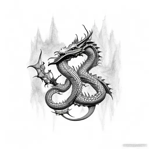 European Dragon Full Body For The Arm