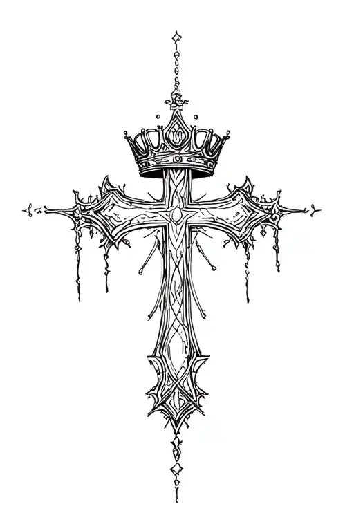 A Cross Over It Is A Crown