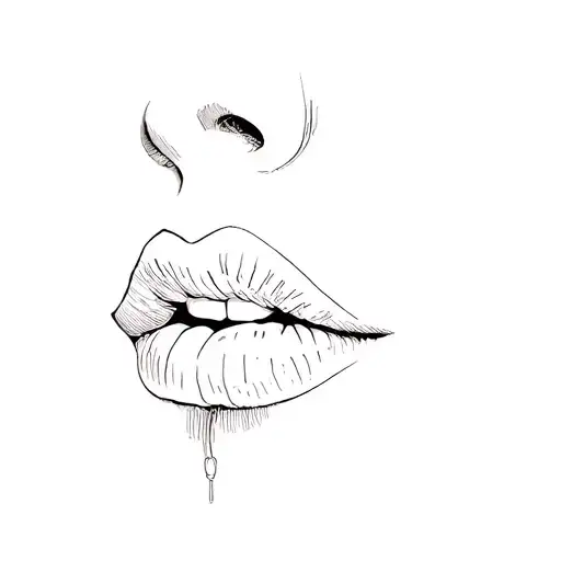 A Girls Lips