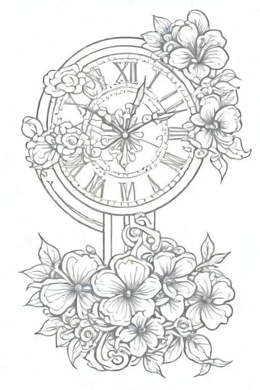 4 Lead Clover Clock