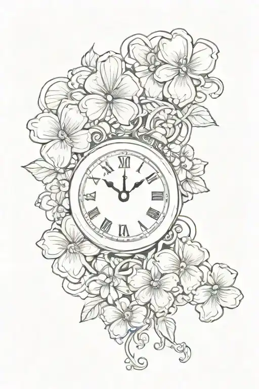 4 Lead Clover Shaped Clock