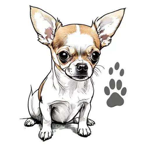 Chihuahua Paw Prints