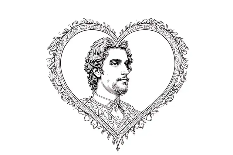 George Inside A Heart Shape