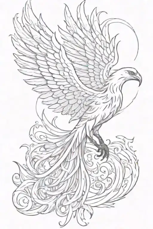 Phoenix With Wings Out Masculine