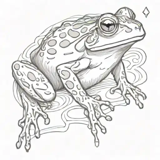Frog Playing Card