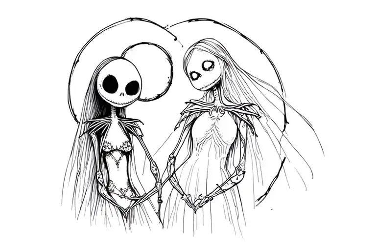 Nightmare Before Christmas Jack And Sally