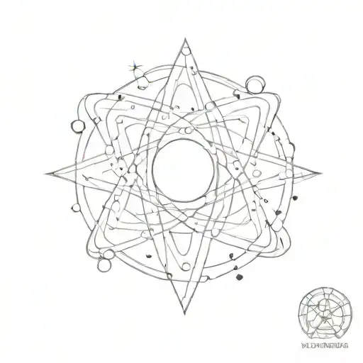 Universe Galaxy Atom Symbol