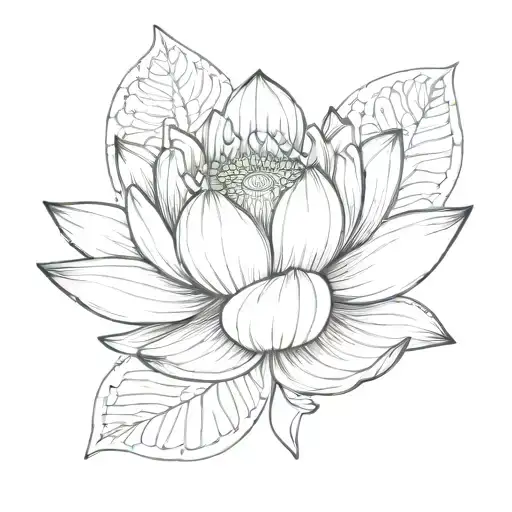 Whimsical Lotus Flower