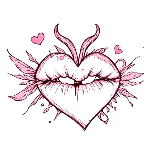 Heart And Kisses