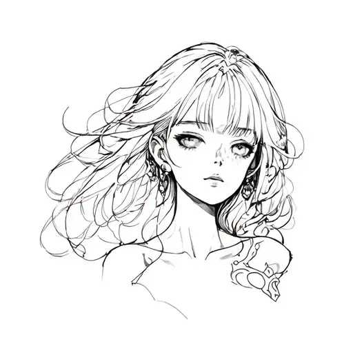 Topless Anime