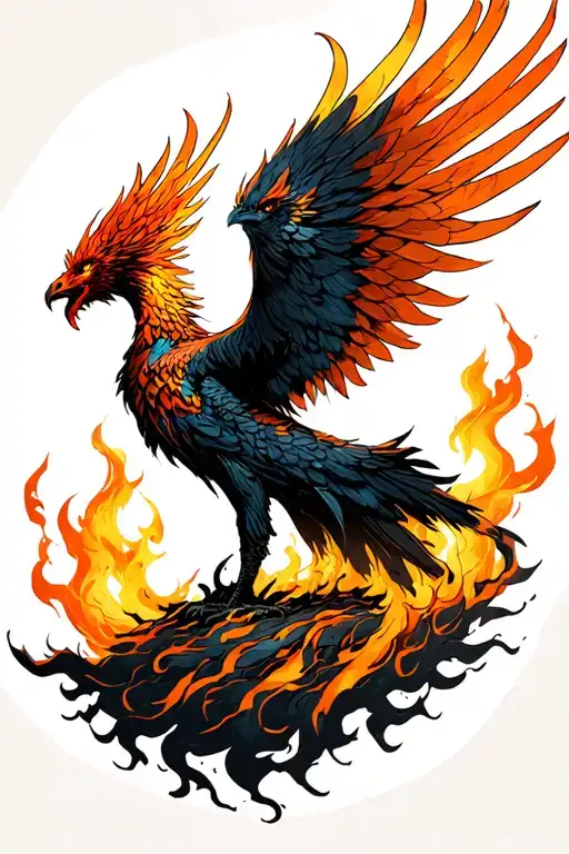 Phoenix Rising From Ashes