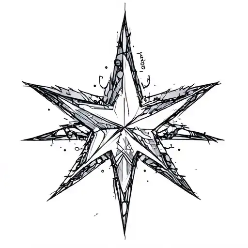 Star Cybersigilism Tattoo Design