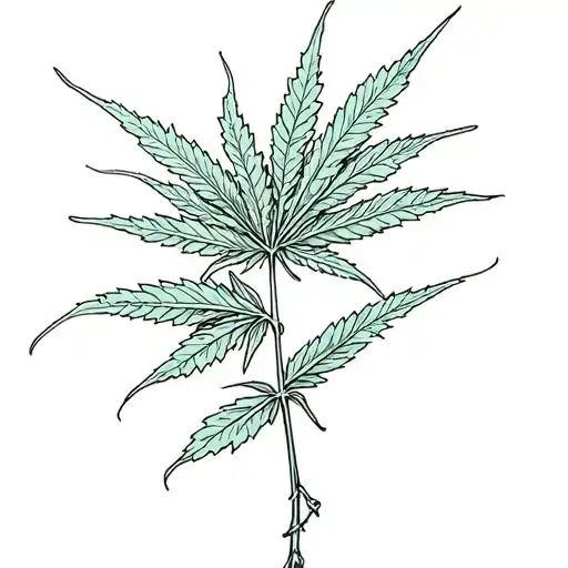 Weed Plant Leaves