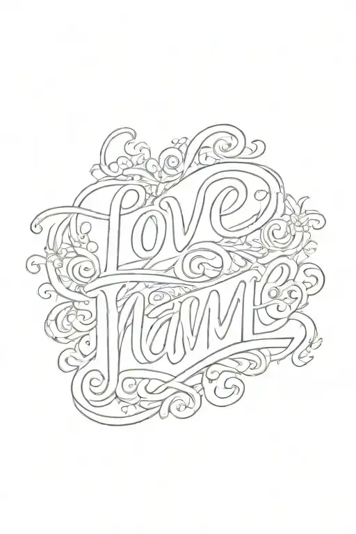 Love Name Written