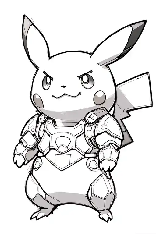 Pikachu Con Armor