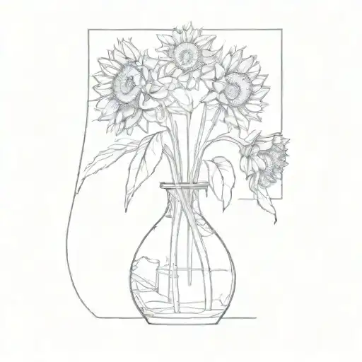 Sunflowers In A Vase