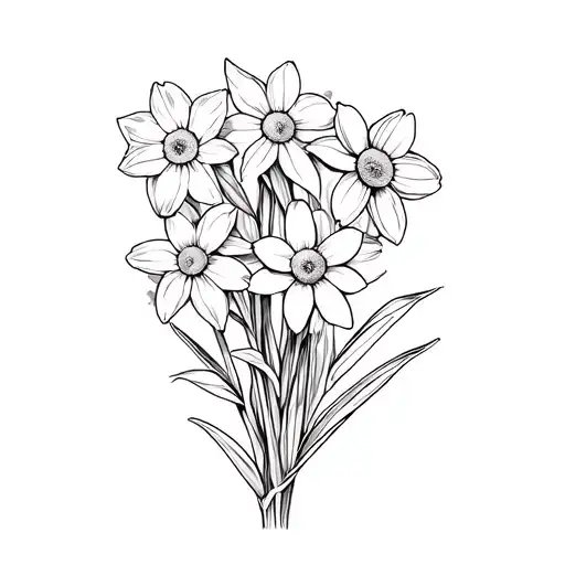 Daffodil And Daisy Flower Bouquet