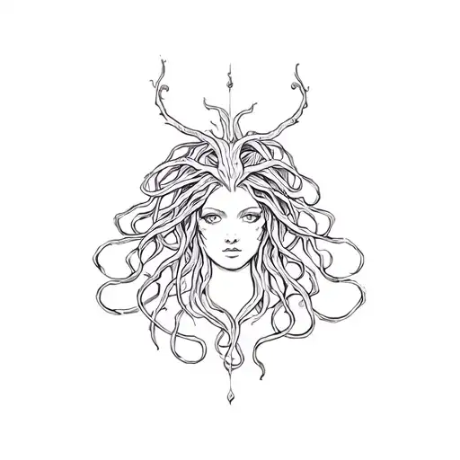 Medusa Intertwined Symbolizing