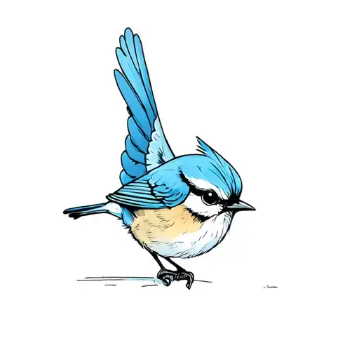 A Blue-winged Titmouse