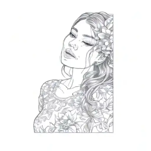 A Girl In A Floral Dress