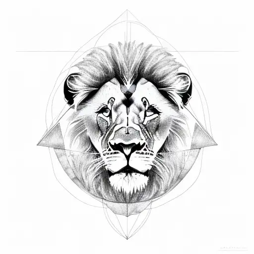 Lion Within Triangle