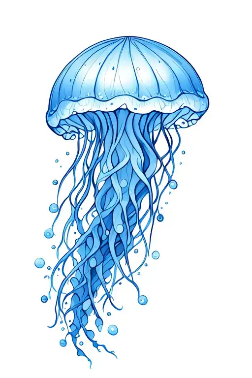 Jellyfish Blue Accents