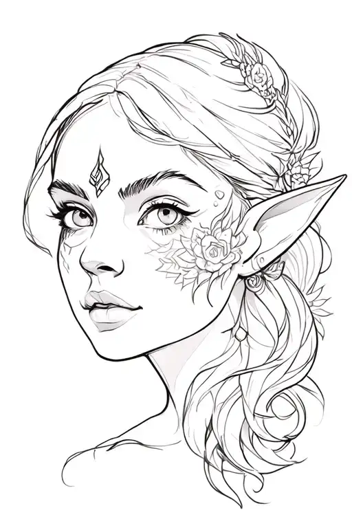 Elf Woman Face