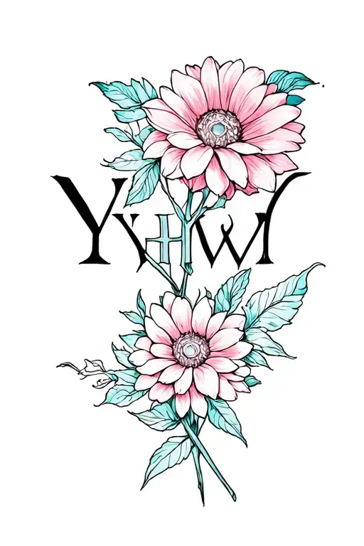 Flower Blooming Saying Yhwh