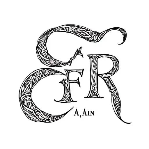 Intertwine Letters E F R A I N