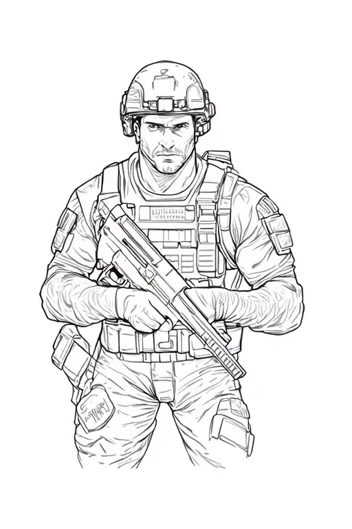 Army Military Intelligence Tattoo Design