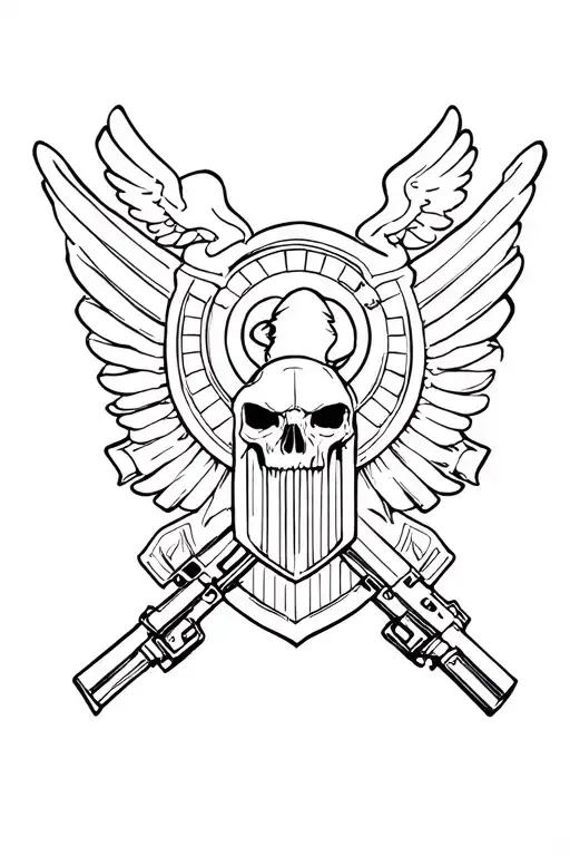 Army Military Intelligence Tattoo Design Using The Army's Military Intelligence Branch Insignia