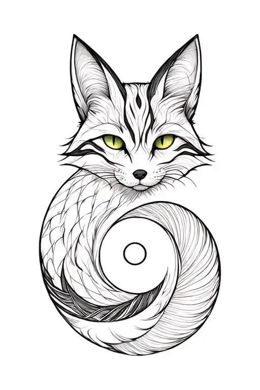 Fox Cat Yin And Yang