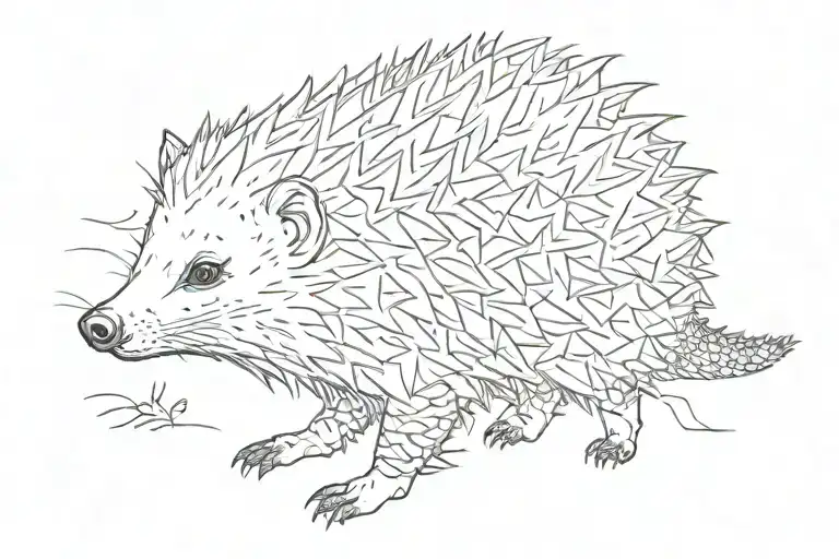Hedghog On Its Own Self