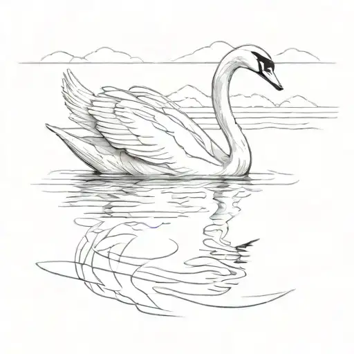 A Swan Swimming With The Milwaukee Art Museum In The Background