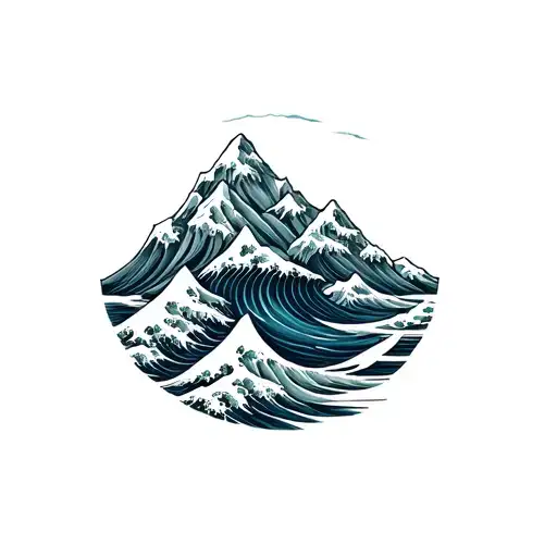 Mountain And Wave