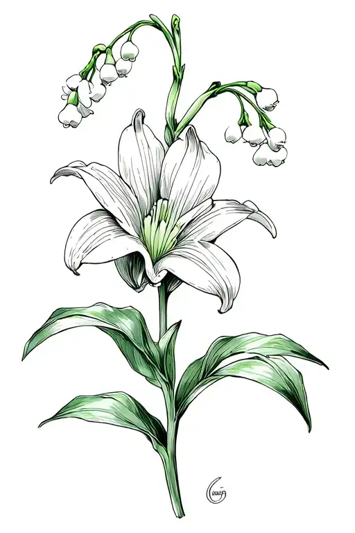 Lily Of The Valley Line Work