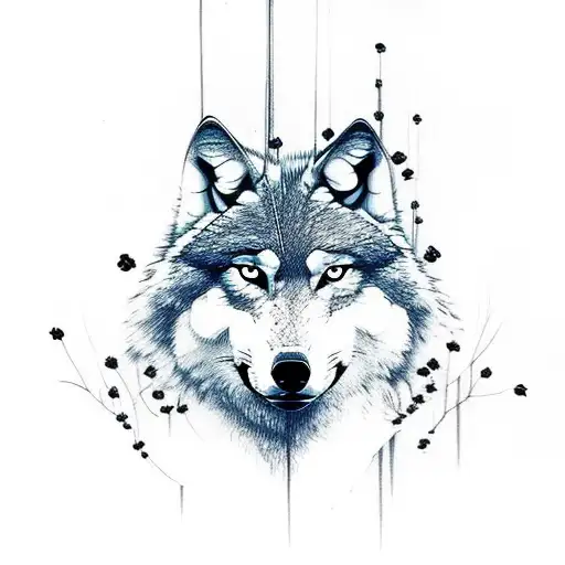 Wolf Coming From Roses Ond The Storm See