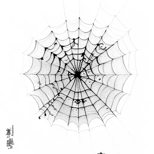 Red Orange And Yellow Spider Web